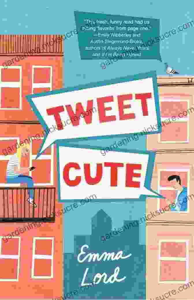 Pepper And Jack, The Main Characters Of Tweet Cute, Smiling And Holding Their Phones Tweet Cute: A Novel Emma Lord